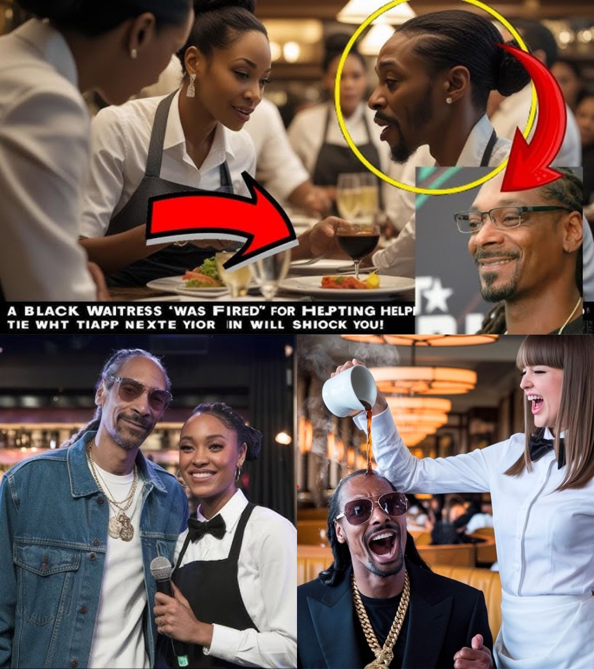 Black Waitress Is Fired For Helping Snoop Dogg Next Day She Gets The Shock Of Her Life.