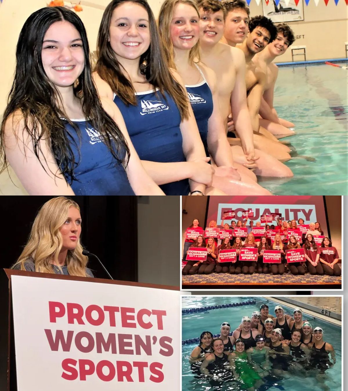 Sh0cking Decision: A Girls’ Swim Team Refuses To Compete Against A Biological Male, Citing “It’s Not Fair”