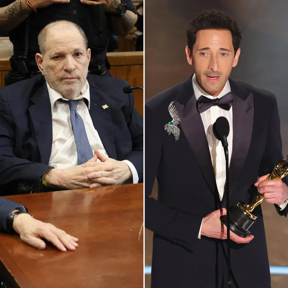 Harvey Weinstein Reacts to Adrien Brody Mentioning His Kids in His 2025 Oscars Acceptance Speech